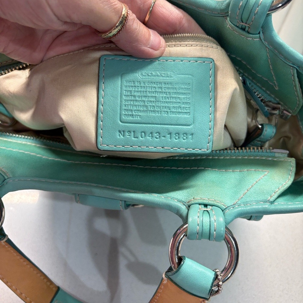 Coach Vintage Mini Soho Tiffany Blue Pristine Cont - Picture 3 of 5
